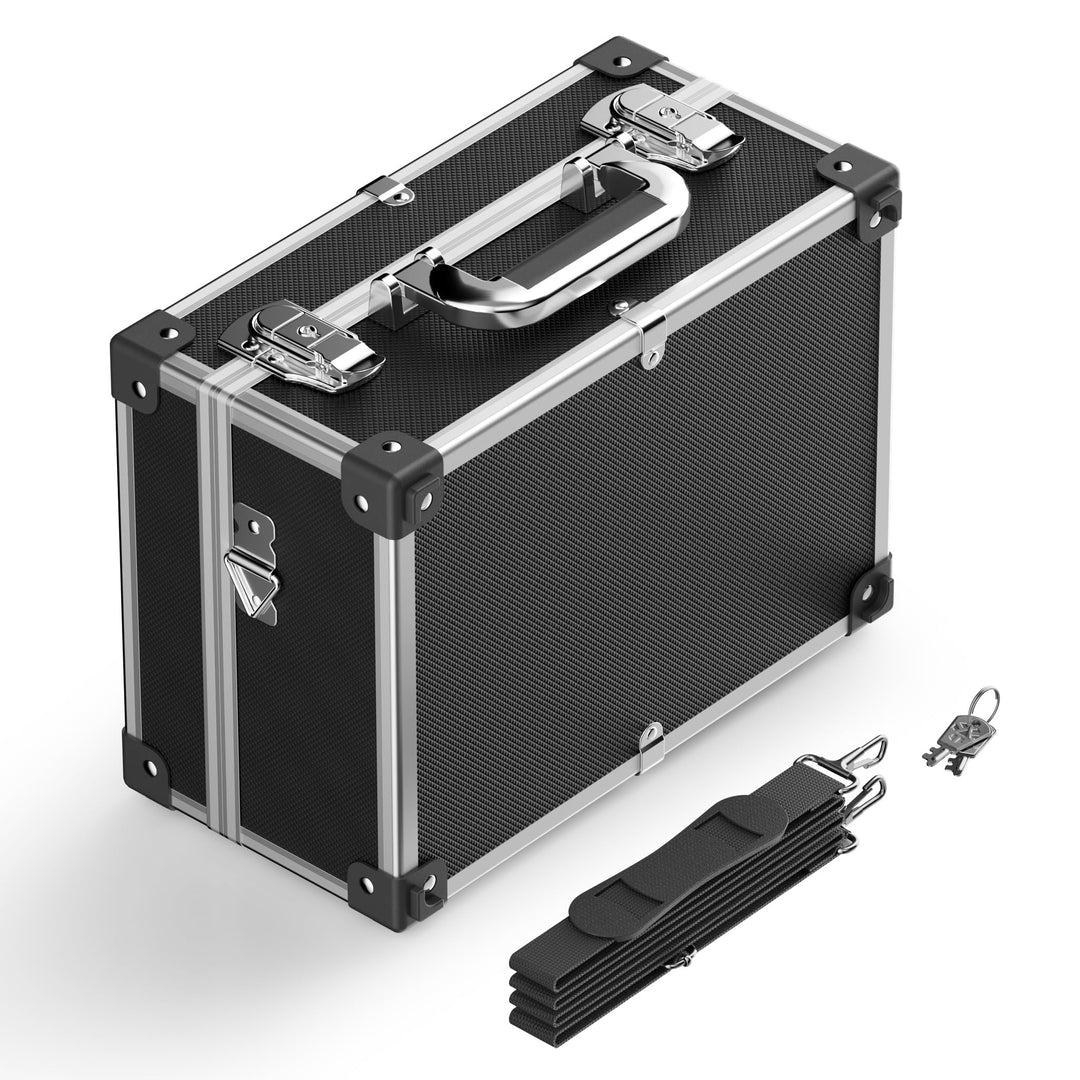 Wiltec PVC Universalkoffer 32x23x16 cm, PVC-Box abschliessbar für Aufbewahrung und Transport von Wer