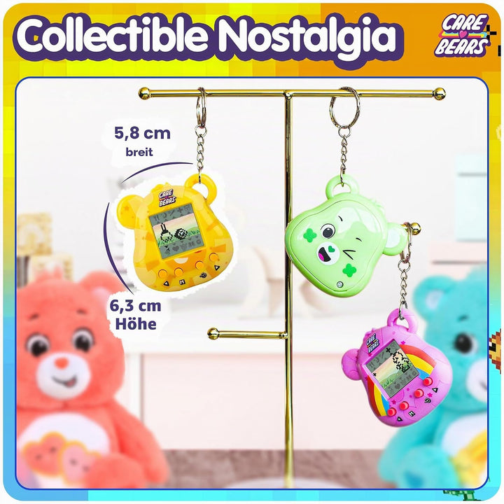 Care Bears Digital Pet - Funshine Bear Cyber Pet with Care Features, 1.4” Inch Screen, Handheld Inte