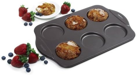 Norpro Bauschige Muffin Krone Pfanne, antihaftbeschichtet, schwarz