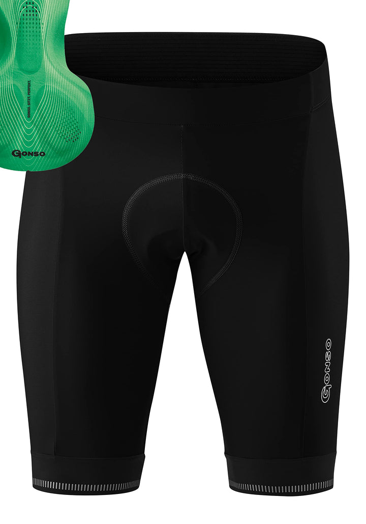 Gonso Herren Fahrradhose Sitivo M, Radhose mit Polster, atmungsaktive Radlerhose für Touren mit dem