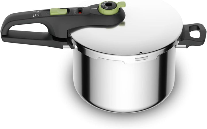 Tefal Secure Trendy Schnellkochtopf induktion 6l, 2-Stufen-Garregler: Intensivstufe 117°C, Schonstuf