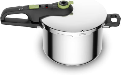 Tefal Secure Trendy Schnellkochtopf induktion 6l, 2-Stufen-Garregler: Intensivstufe 117°C, Schonstuf