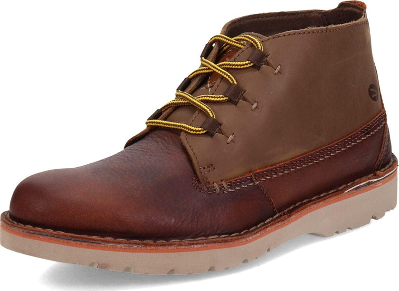 Clarks Herren Eastford Mid Stiefelette 41.5 EU Dunkelbraun Kombination, 41.5 EU Dunkelbraun Kombinat