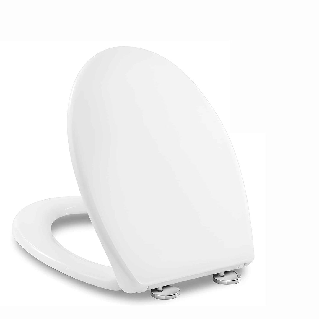 O-Form Toilettensitz mit Softclose Absenkautomatik & Quick Release Funktion, Abnehmbarer WC Deckel a