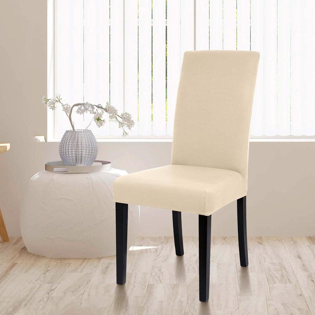 Yugarlibi Stuhlhussen 4er Set Stretch Stuhlhussen Schwingstuhl Elastische Hussen Stuhlbezug Abnehmba