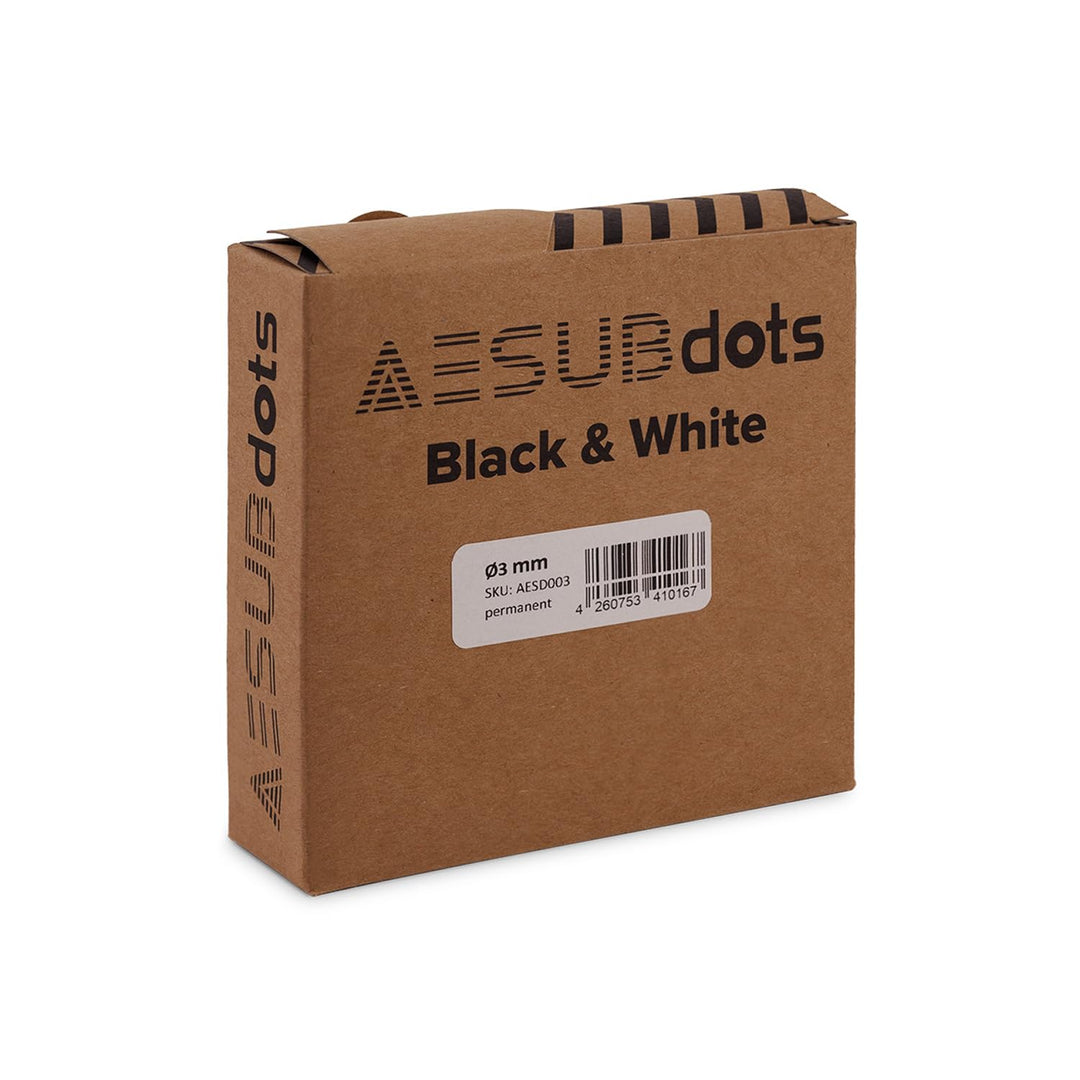 AESUB dots - Referenzpunkt für 3D Scannen, diffuse & retro reflektierende Reflexionsmarker (3 mm, Sc