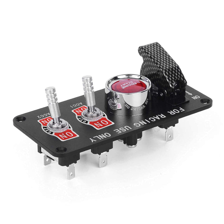 Jtron Autoschalterfeld 12v20a Kippschalter 4 in 1 Zündschalter 12v50A START-Taste für Autoboot (ON-O