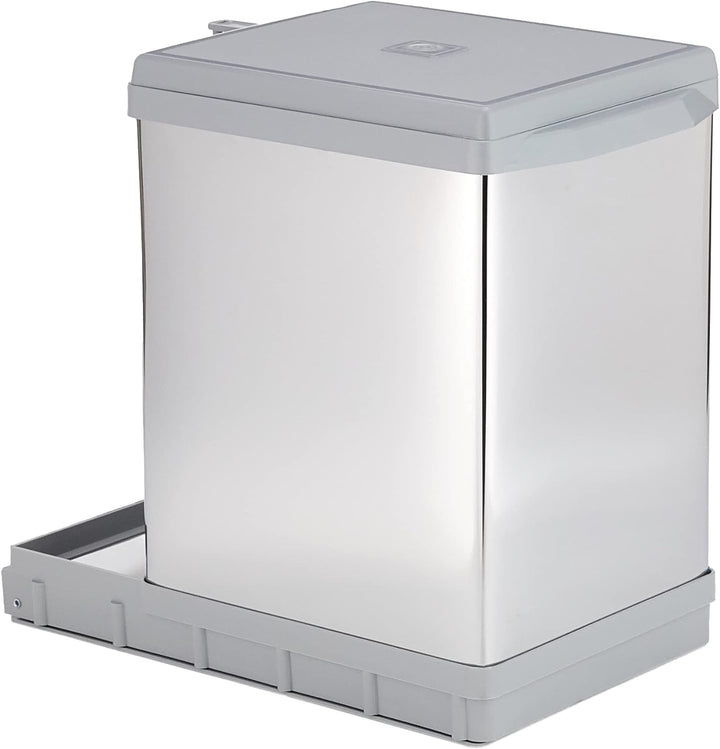 ELLETIPI Tower pai609/1 ausziehbarer Abfalleimer Automatische für Base, Kunststoff und Stahl, Grau,