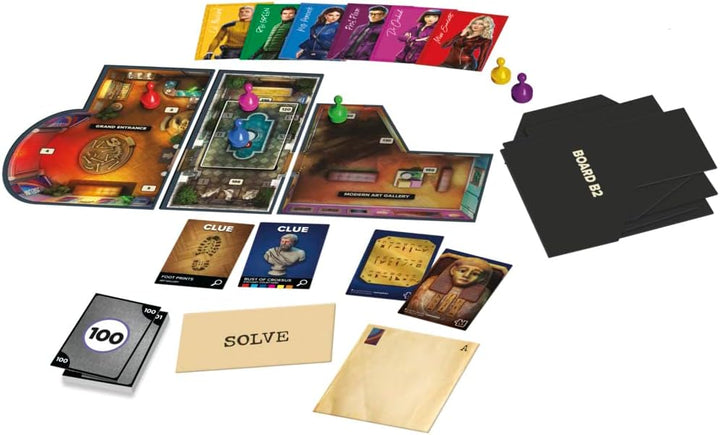 Cluedo Brettspiel Robbery at The Museum, Cluedo Escape Room Spiel, kooperatives Familienspiel Flucht