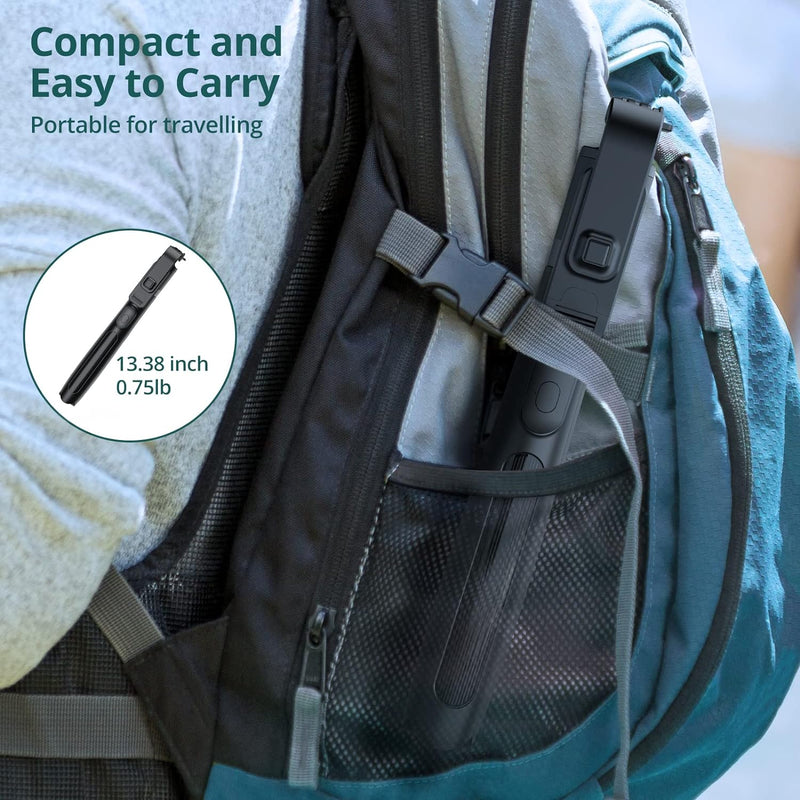 ATUMTEK Selfie-Stick 150CM 3 in 1 Selfie Stick Bluetooth Teleskop Selfie Stick Stativ mit Abnehmbare