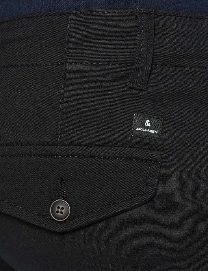 JACK &amp; JONES Male Cargo-Hose Slim Fit Cargo-Hose 27W / 30L Schwarz, 27W / 30L Schwarz