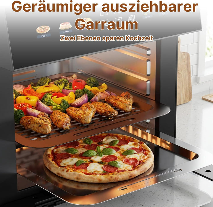 Heissluftfritteuse &amp; Mini-Backofen, 12-in-1, 1700 W, digital