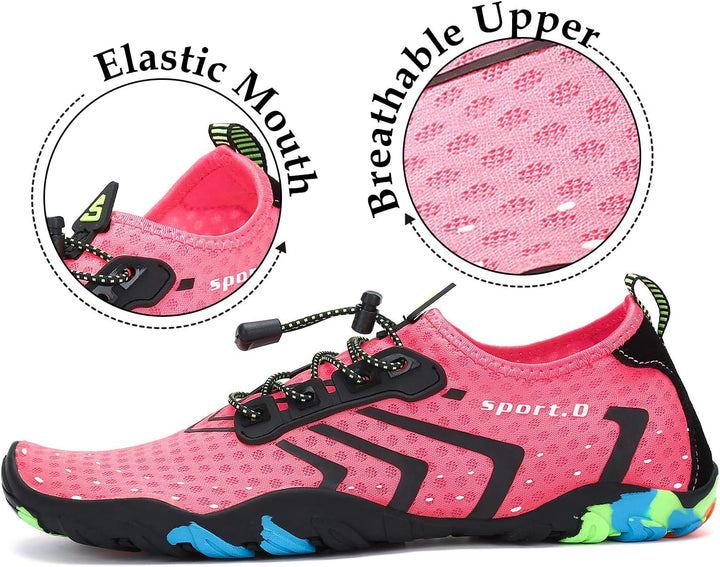 SAGUARO Badeschuhe für Herren Damen - 7/9 Drainagelöcher Schnelltrocknende rutschfest, Gr 35-48 36 E