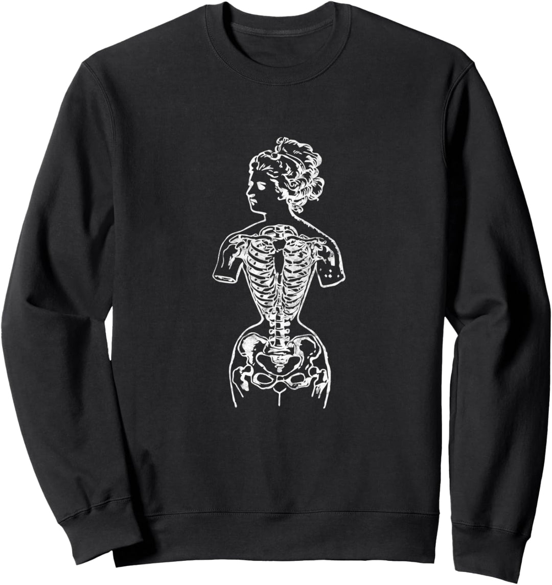 Venus Skeleton Vaporwave Aesthetic Soft Grunge Witch Sweatshirt
