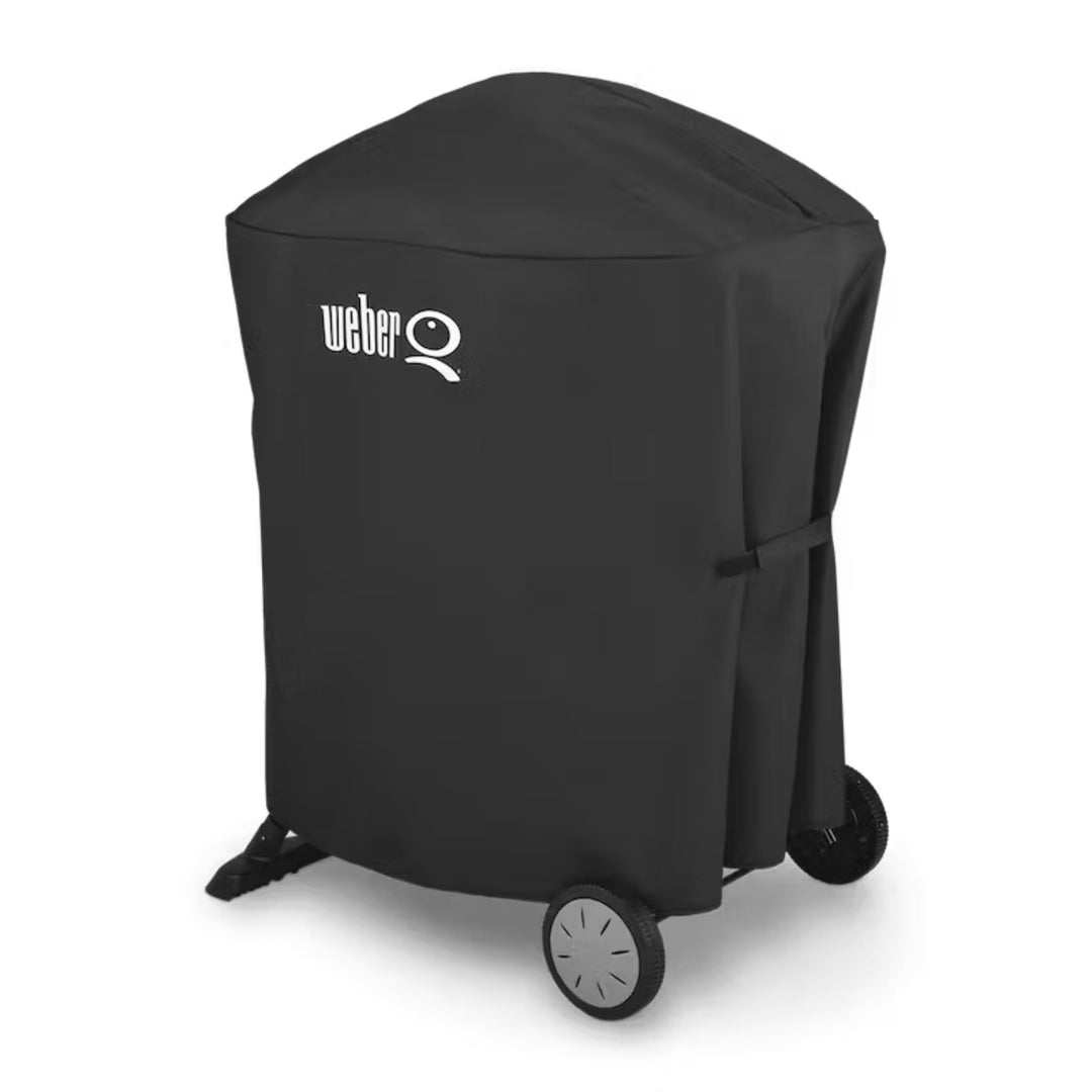 Weber Premium-Abdeckhaube/Für Q 100/1000/200/2000 Grills mit Stand und tragbarem Rollwagen, Atmungsa