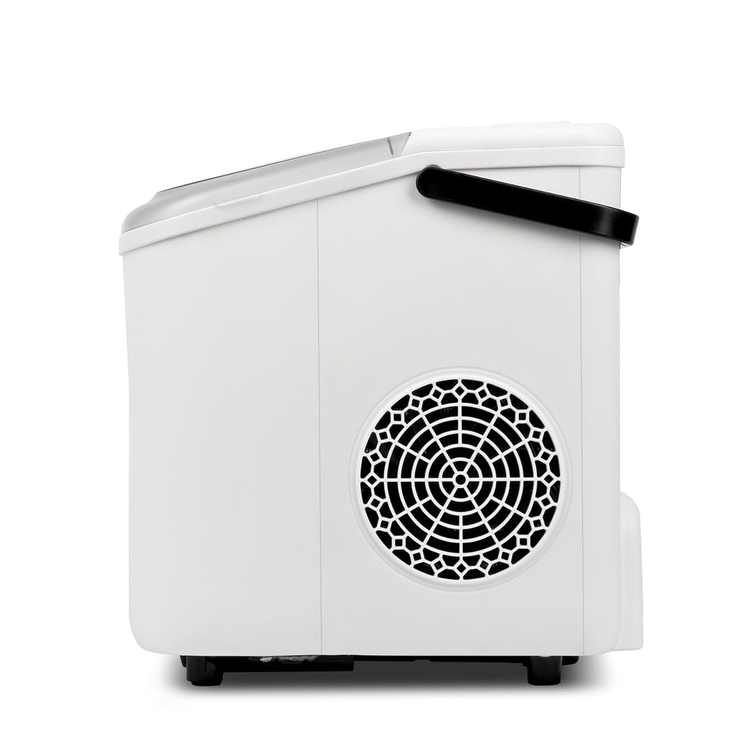 Girmi GH74 Eiswürfelbereiter, 1100 Würfel x 24 h, automatische Abschaltung, inklusive Zubehör, Weiss