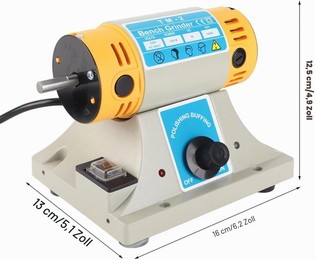 Poliermaschine Set 220 V 350 Watt Elektrische Schleifmaschine Poliermaschine für Schmuck Dental Dreh