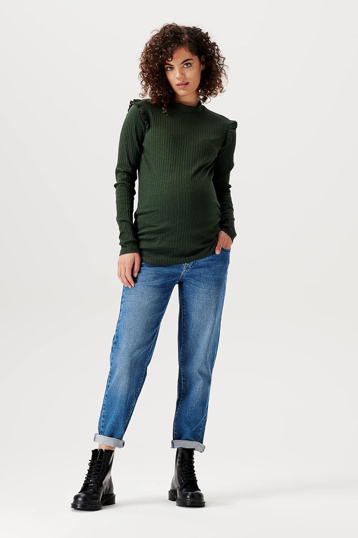 Supermom Damen Tee Bristol Long Sleeve T-Shirt 40 Thyme - P967, 40 Thyme - P967