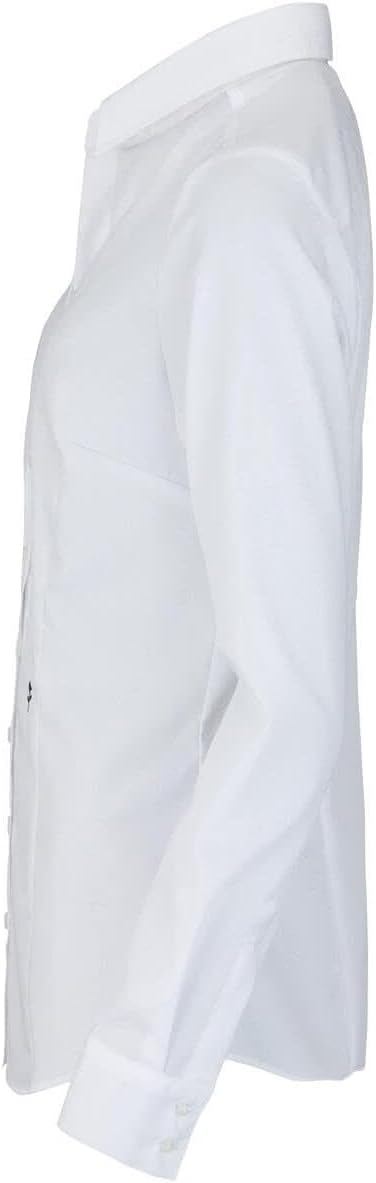 Seidensticker Damen Bluse - City Bluse - Hemdbluse - Slim Fit - Kurzarm - Uni - Stretch 32 Weiss, 32