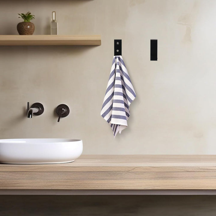 Pasking 10 Stück Faltbare Haken Wandhaken - Schwarz Falthaken Kleiderhaken Klappbar Klapphaken Garde