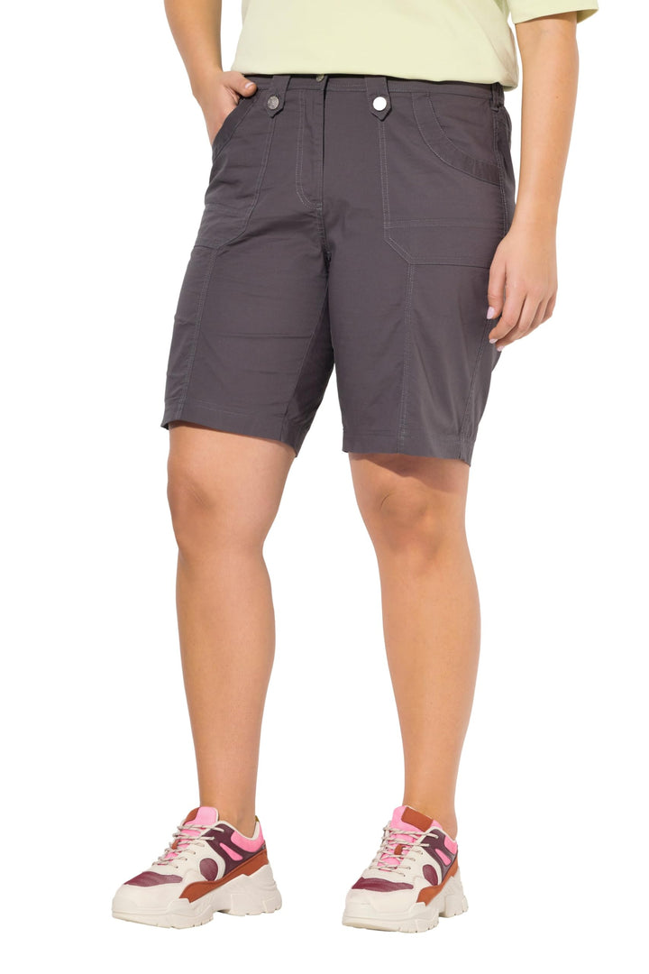 Ulla Popken Damen Hose 32W / 32L Graphitgrau, 32W / 32L Graphitgrau