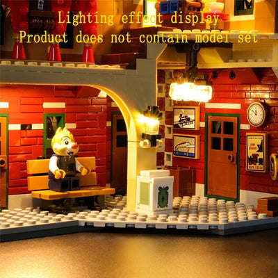 GEAMENT LED Licht-Set Kompatibel mit Lego Disney Zug mit Bahnhof (Disney Train and Station) - Beleuc