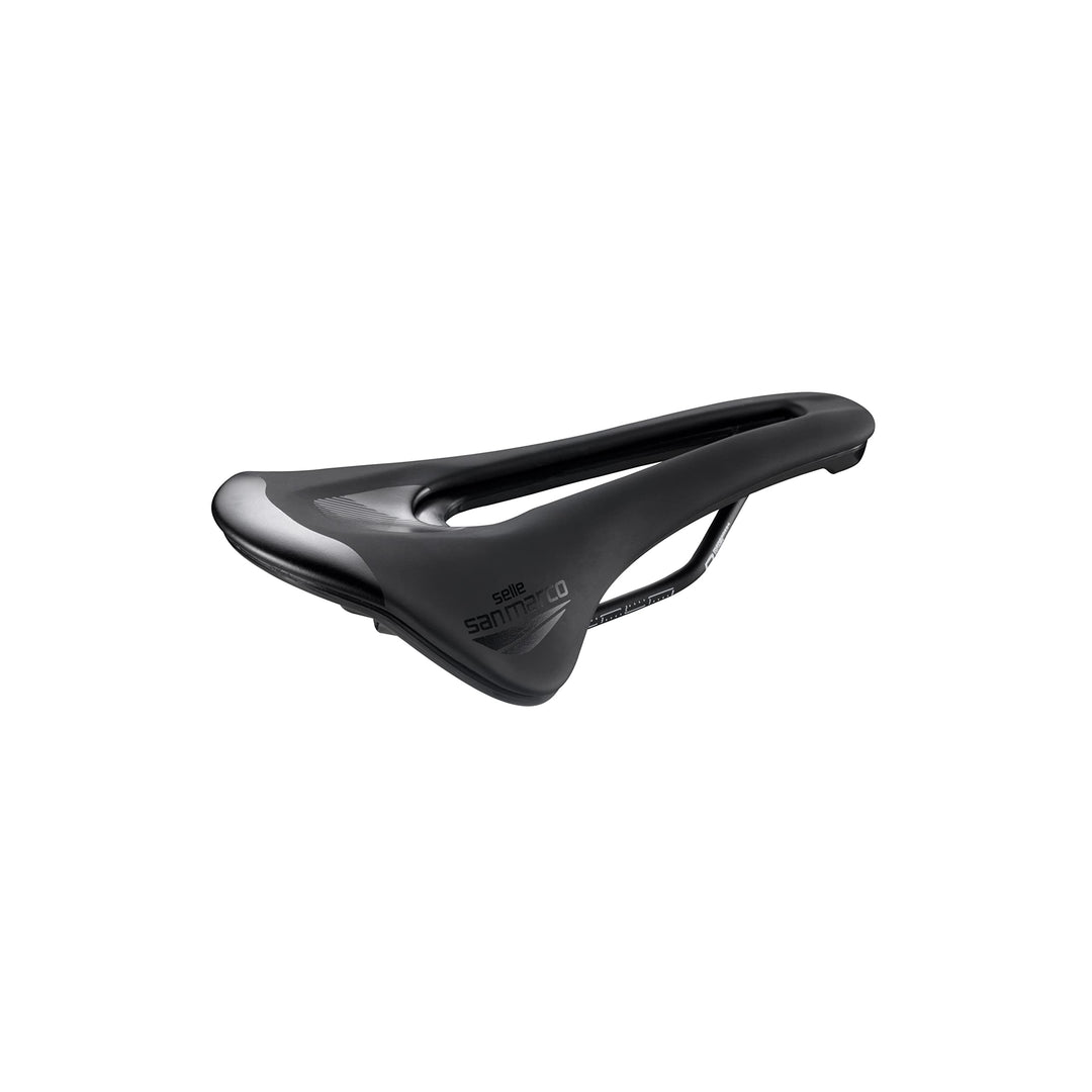 Selle San Marco Unisex – Erwachsene Shortfit 2.0 Comforto-fit Dynamic Sattel L Schwarz, L Schwarz