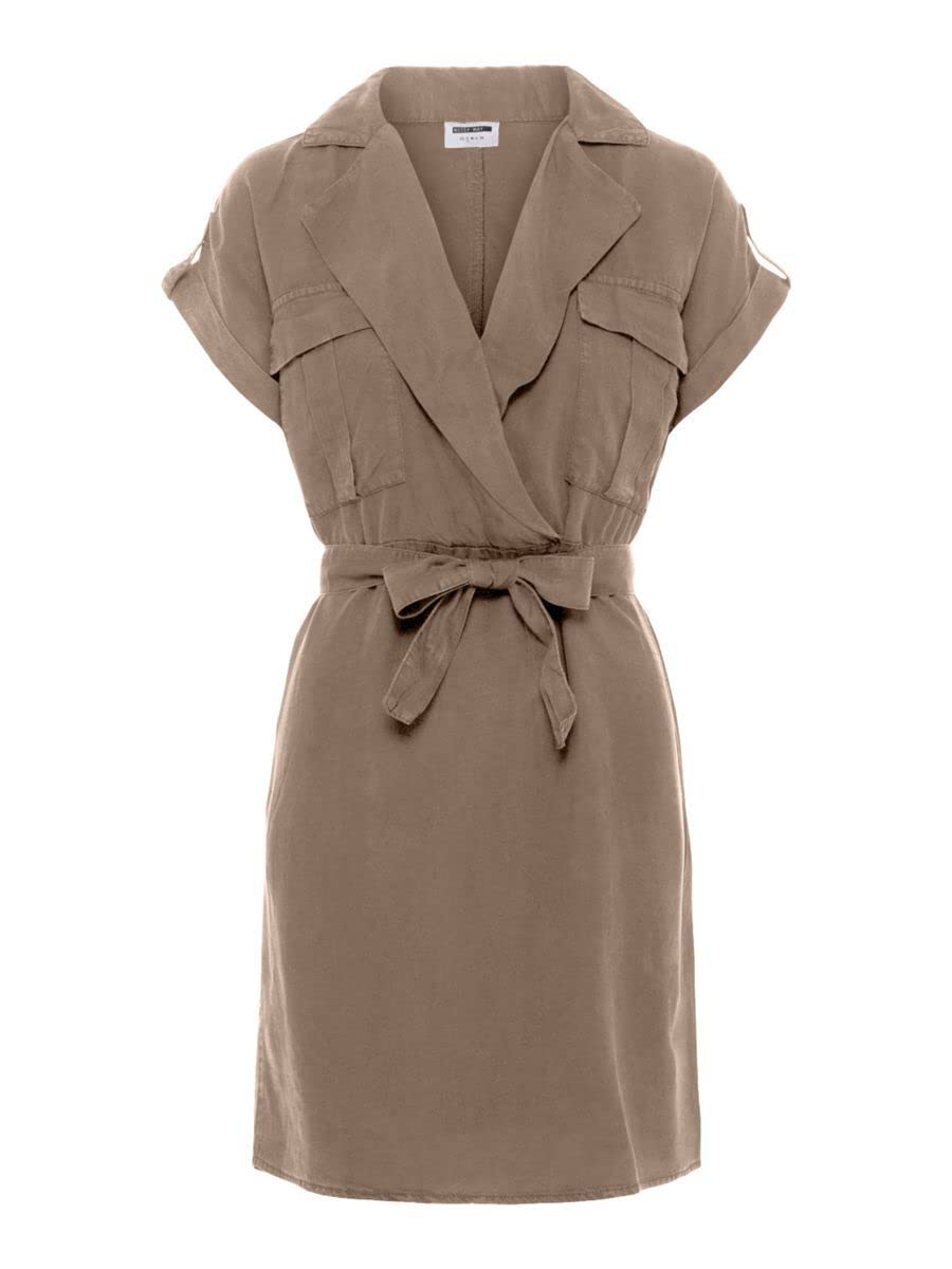 Noisy may Damen Blusenkleid Vera, S Beaver Fur