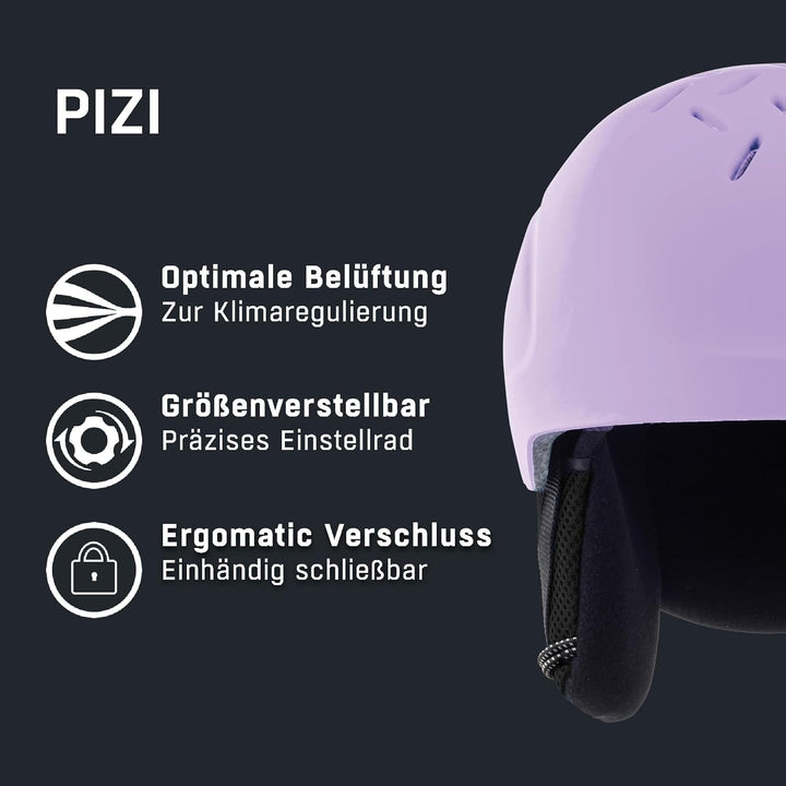 ALPINA PANOMA MAG. Q - Beschlagfreie, Bruchsichere Wechselscheiben OTG Skibrille Mit 100% UV Schutz