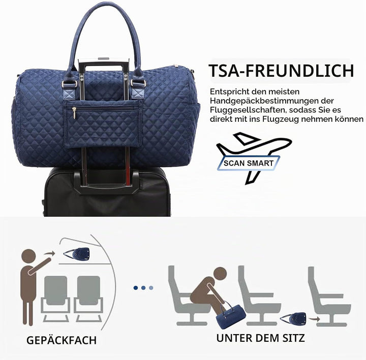 LOVEVOOK Sporttasche Reisetasche Damen, Weekender Travel Kliniktasche Geburt mit Kulturtasche, Schuh