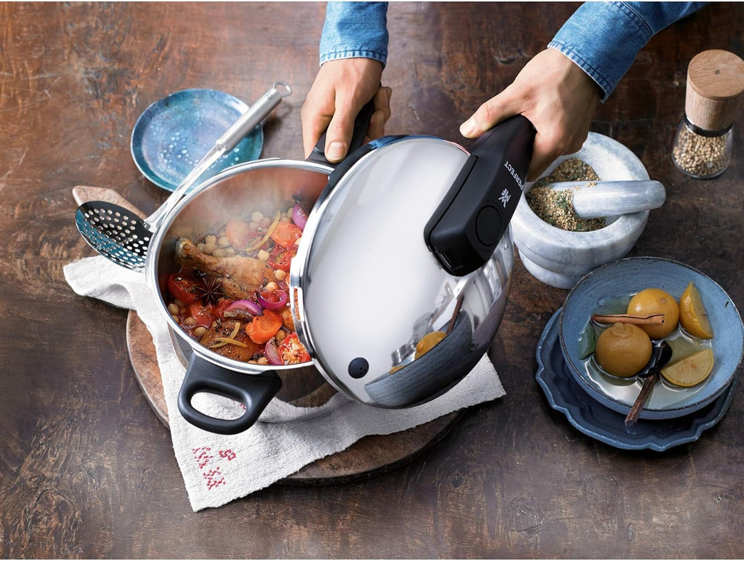WMF Perfect Ersatzdeckel für Schnellkochtopf, Dampfkochtopf 2,5l, 18 cm, Cromargan Edelstahl poliert