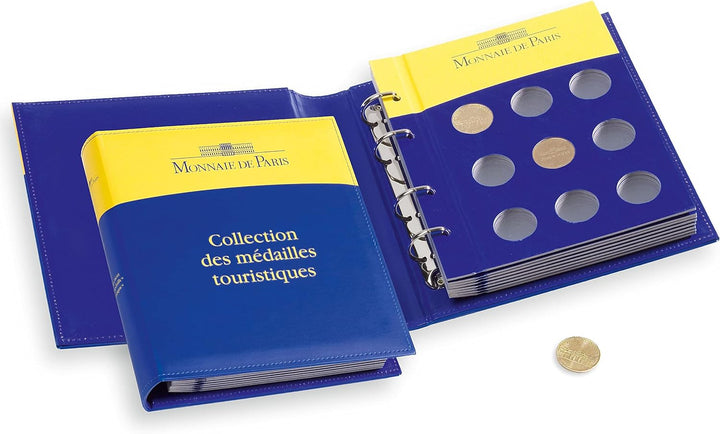 Leuchtturm 328823 Münzalbum Classic-Design Collection des médailles touristiques inkl. 8 Münzblätter