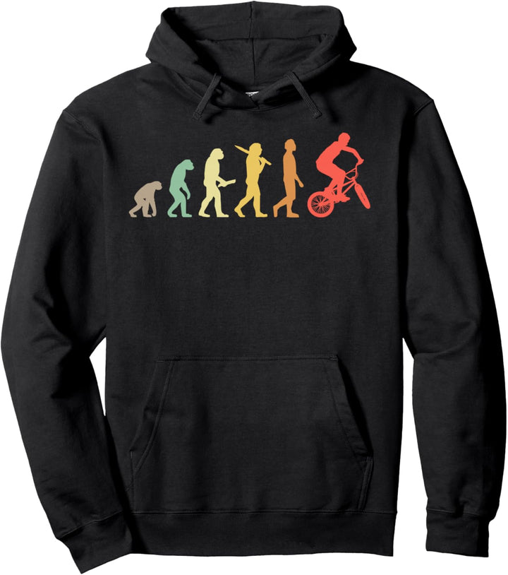 Retro BMX Evolution Geschenk für BMX Fahrer Pullover Hoodie