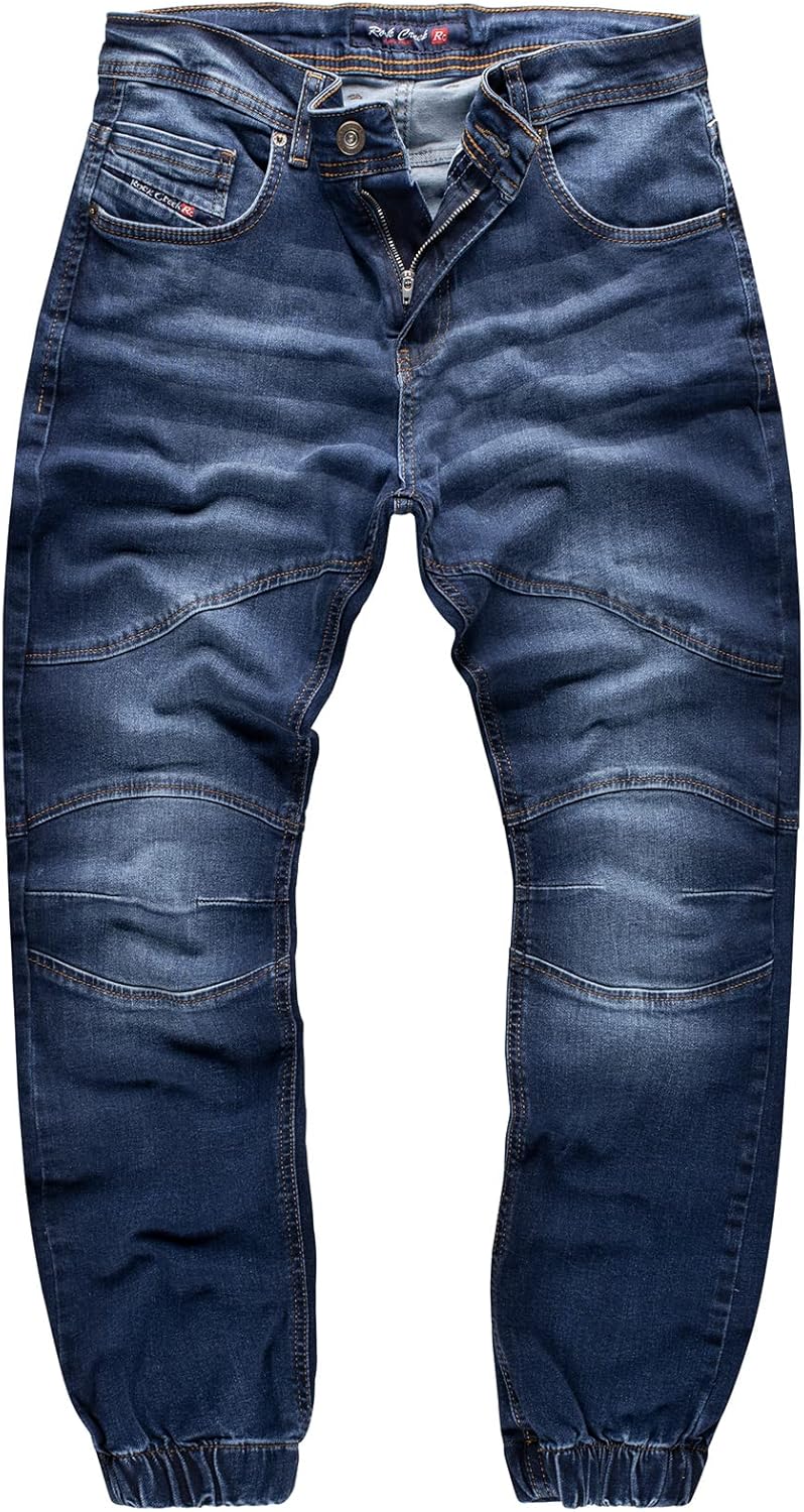 Rock Creek Herren Jeans Hose Tapered Fit M74 33W / 30L Rc-2183-blau, 33W / 30L Rc-2183-blau