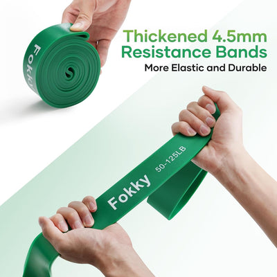 Fokky Fitnessbänder 5 Set, Widerstandsband Resistance Bands Set in 5 Stärke, Fitnessband mit Türanke