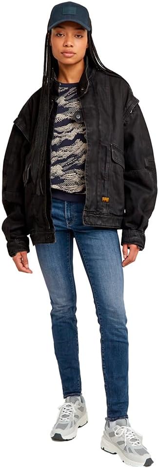 G-STAR RAW Damen Jeans 3301 Skinny Ankle Jeans 23W / 28L Blau (Medium Aged D05175-8968-071), 23W / 2