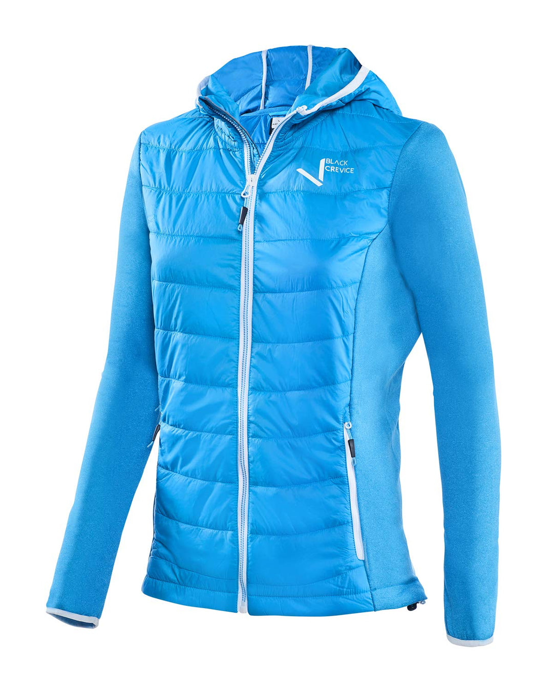 Black Crevice Hybrid-Jacke Damen I Damen-Funktionsjacke I Damen-Jacken mit 2 Reissverschlusstaschen