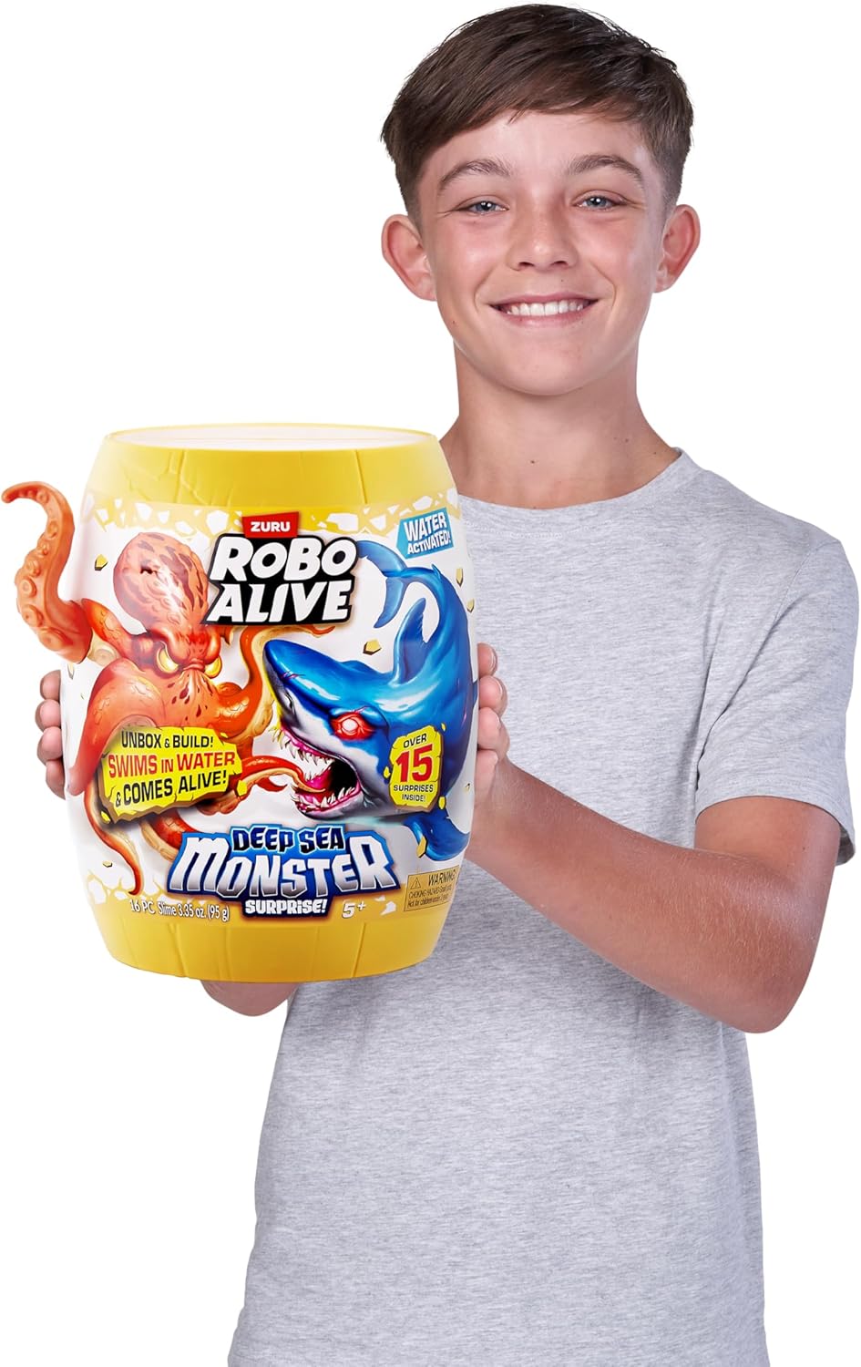ROBO ALIVE Deep Sea Monster Surprise von ZURU, Unboxing, elektronisches Tierspielzeug für Jungen Oct