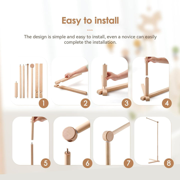 Promise Babe Holz Baby Mobile Halterung Wickeltisch Baby Spieluhr Baby Mobile für Bett Laufstall DIY