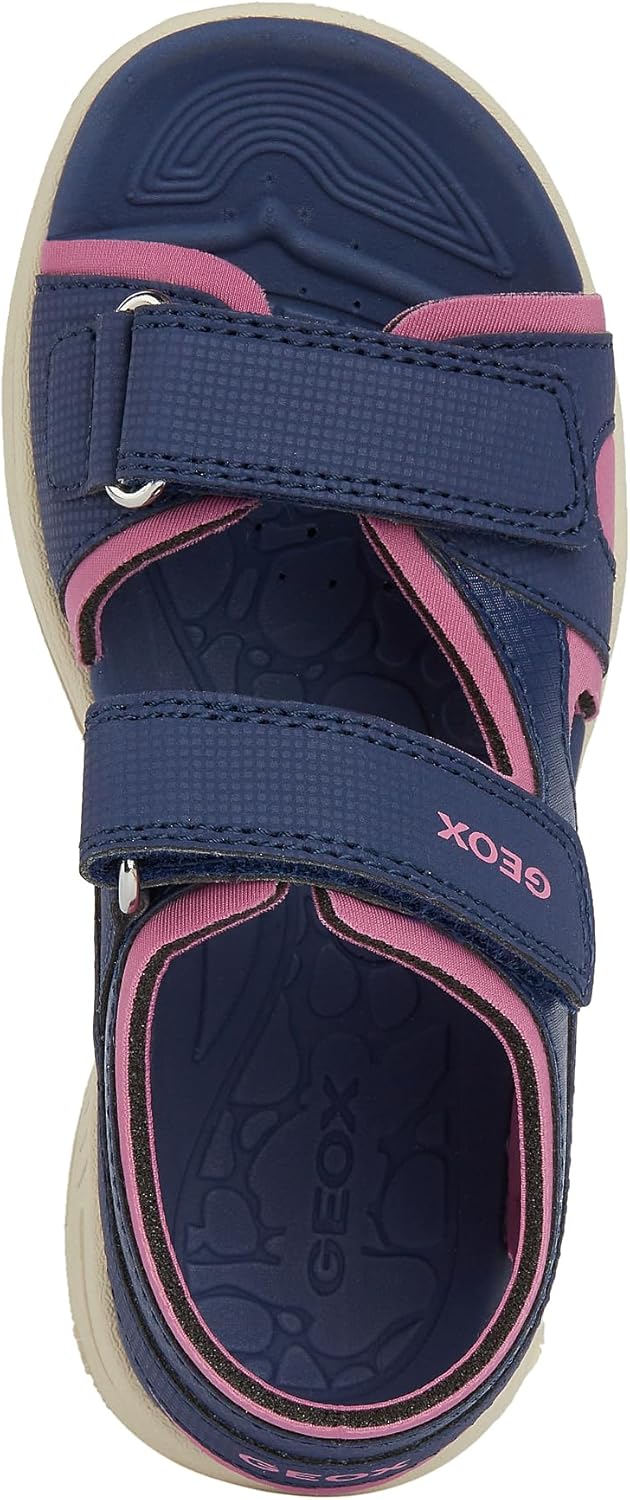 Geox Mädchen J VANIETT Girl Sandal, 32 EU Navy Fuchsia, 32 EU Navy Fuchsia