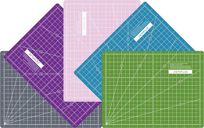 SEMPLIX Schneidematte A1 in Grün, Rosa, Grau, Türkis, Lila. Ideal fürs Basteln, Nähen und Patchworke