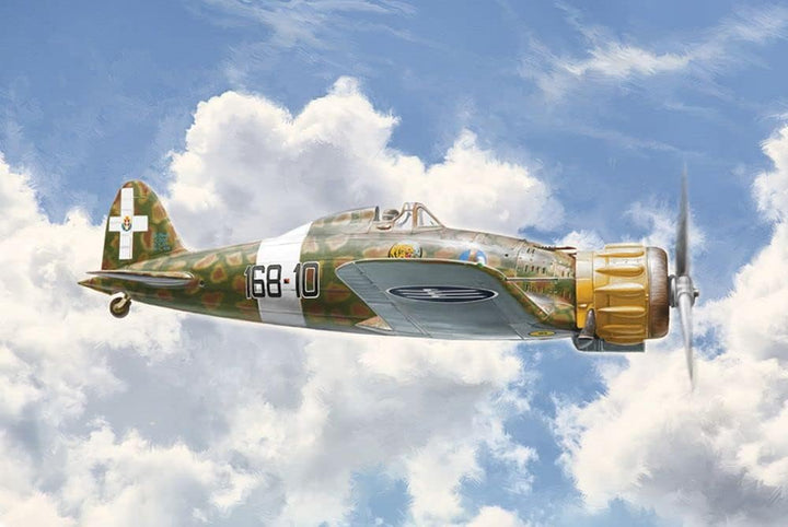 Italeri 2815 1:48 Macchi MC 200 Serie VII-Modellbau, Bausatz, Standmodellbau, Basteln, Hobby, Kleben