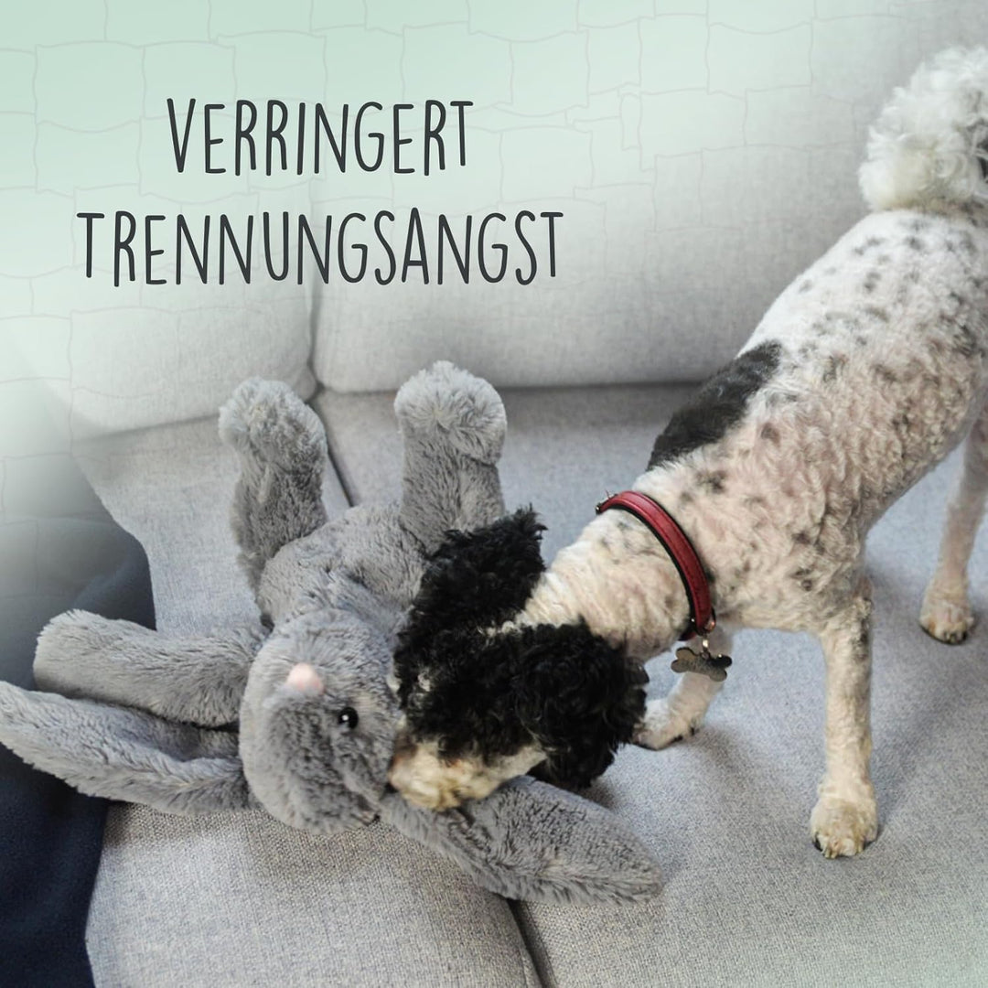 Cozy Dog Bunny Dog Kuscheltier - Kuschelhund mit Herzschlag - reduziert Trennungsangst - bietet Ruhe