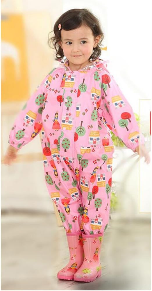 mama stadt Regen Overall Kinder Unisex 100% Wasserdichter Regenanzug Kinder Regenoverall Jungen Mädc