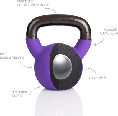 Sport-Tec Kettlebell, Kugelhantel, Workout, Fitness, Bodybuilding, Kurzhantel, Gewichtskugel, Schwun