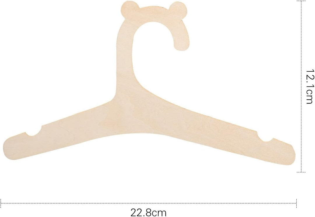 Kinder-Kleiderbügel aus Holz, 22,9 cm, für Kleidung und Hosen, Holz-Kleiderbügel, 20 Stück, 20