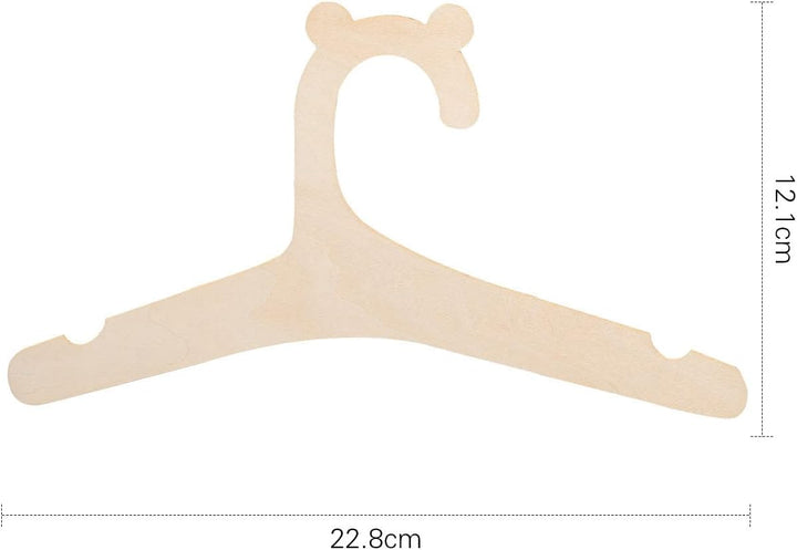 Kinder-Kleiderbügel aus Holz, 22,9 cm, für Kleidung und Hosen, Holz-Kleiderbügel, 20 Stück, 20