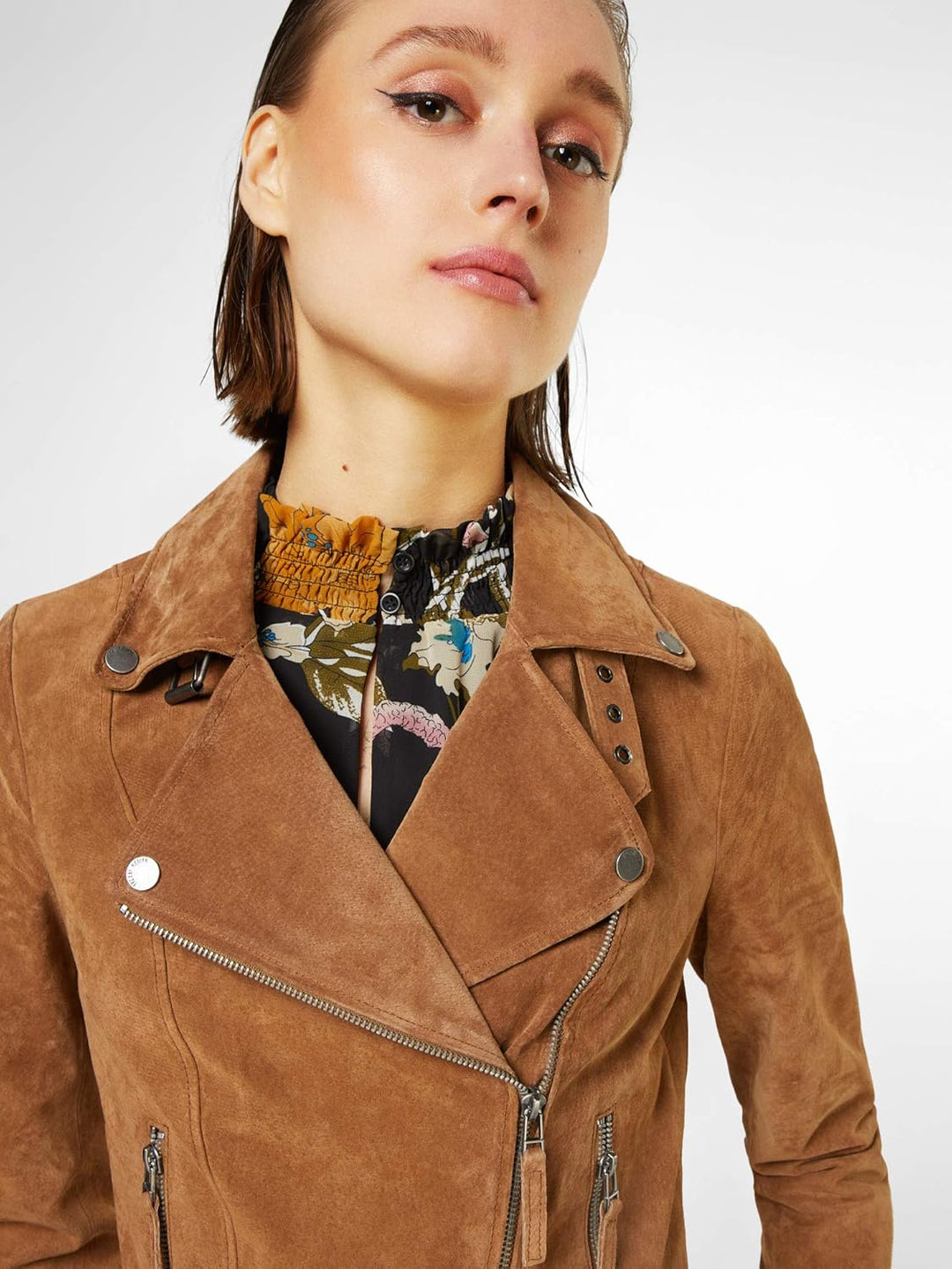 Freaky Nation Damen Taxi Driver-fn Lederjacke XS Cognac, XS Cognac