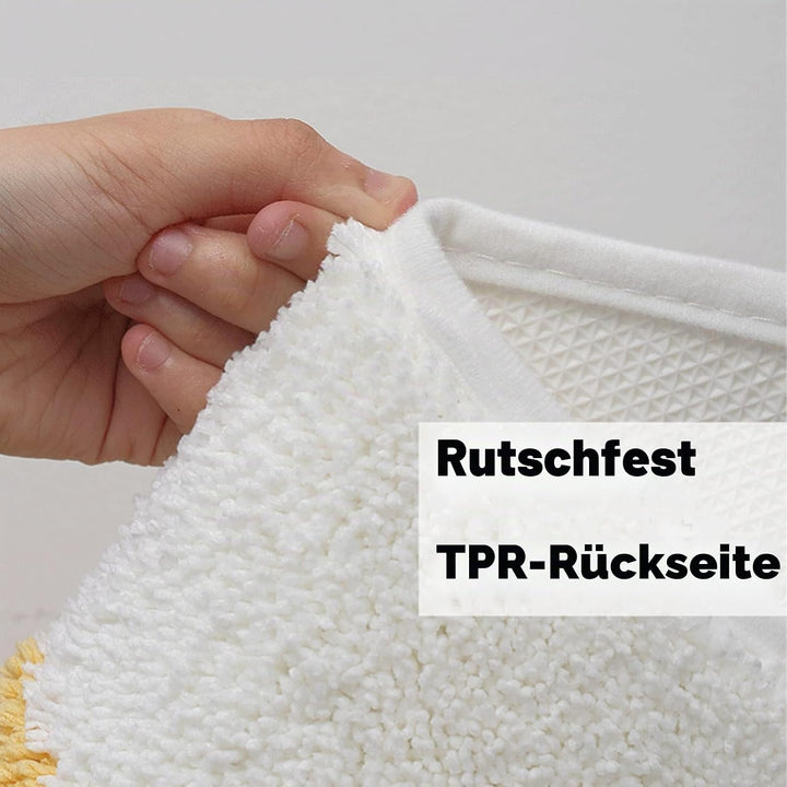 Badematte, lustig, niedlich, ultraweich, Plüsch, zottelig, wasserabsorbierend, rutschfest, maschinen