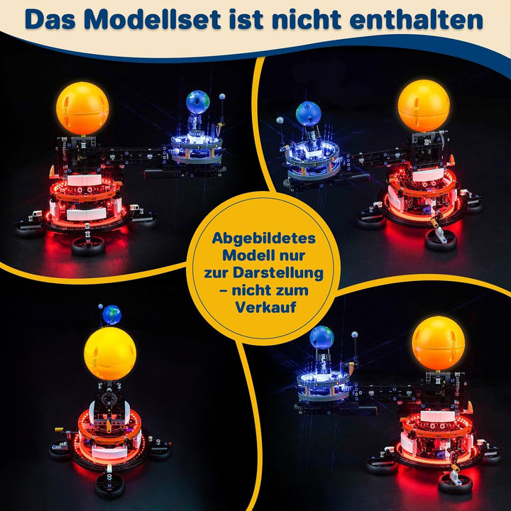 LocoLee Led Licht Kompatibel mit Lego Sonne Erde Mond Modell- Compatible with Lego Sonne Erde Mond M